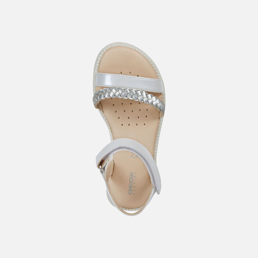 Sandales Geox Karly - Blanche - Fille 357804-JNC